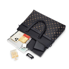 Men's Genuine Leather Fashion Laptop Bag Handbag