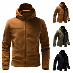 Men's Outdoor Double-sided Velvet Multi-pocket Warm Jacket