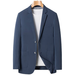 Men's Summer Ice Silk Elastic Casual Blazer