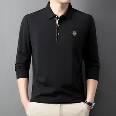 Men's Business Casual Brushed POLO Shirt