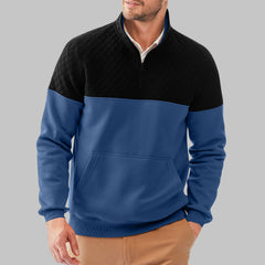 Colorblock Half Zip Pullover Outdoor Fashion Casual Sweatshirt