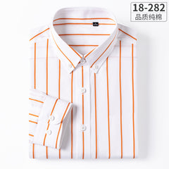 Men's Pure Cotton Business Casual Striped Shirt