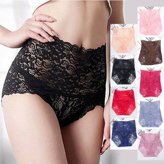 Sexy Lace Hip-lifting Pattern Seamless Briefs
