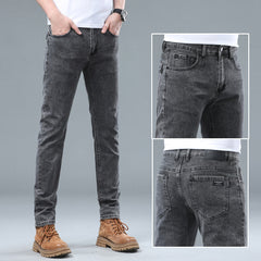 Men's Slim Straight Casual Versatile Jeans