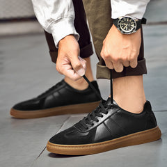 2024 Men's Leather Reinforced Tendon Sole Sports and Casual Sneakers