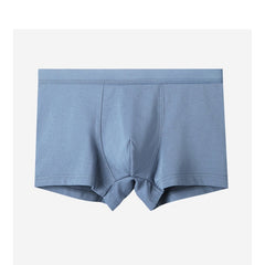 Men's Solid Color Cotton Large Size Quick-drying Breathable Boxer Briefs