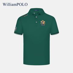 High-end business casual simple solid color POLO shirt