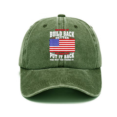 Men's Retro Soft Top Baseball Cap