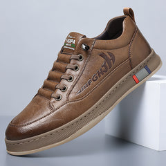 Breathable casual retro non-slip leather shoes
