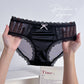 New Contrast Color Satin Lace Low Waist Comfortable Breathable Briefs