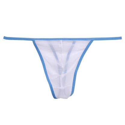 Men's Sexy Transparent Mesh Thong