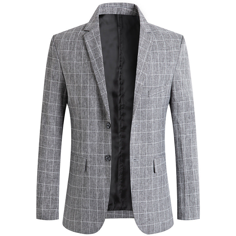 Men's Stylish Plaid Non-iron Casual Blazer