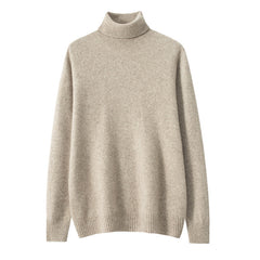 Men's Cashmere Turtleneck Business Casual Wool Knitted Sweater