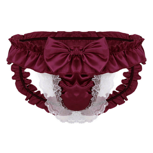 Men's Lace Satin Sexy Panties