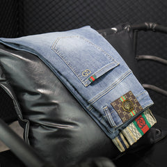Embroidered new stretch jeans