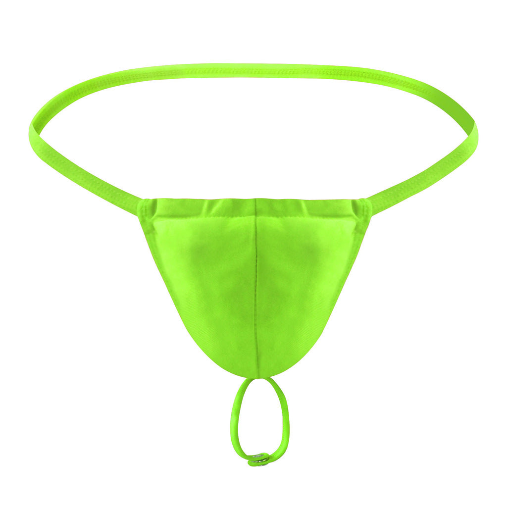 Tzy028T Swimming Suspenders Ring Thong