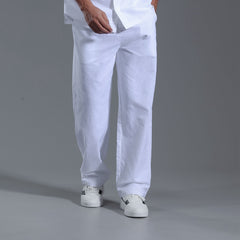 2024 Cotton and Linen Loose Straight Large Size Casual Trousers