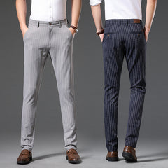 Men's Striped Fashion Slim Straight Casual Pants