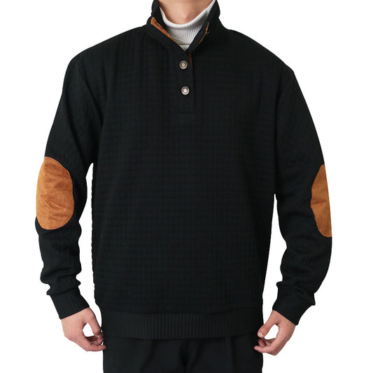 Men's Checkered Casual Pullover Sweatshirt