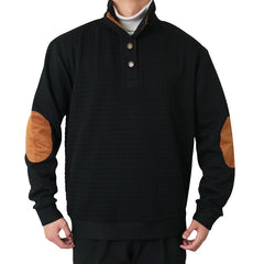 Men's Checkered Casual Pullover Sweatshirt