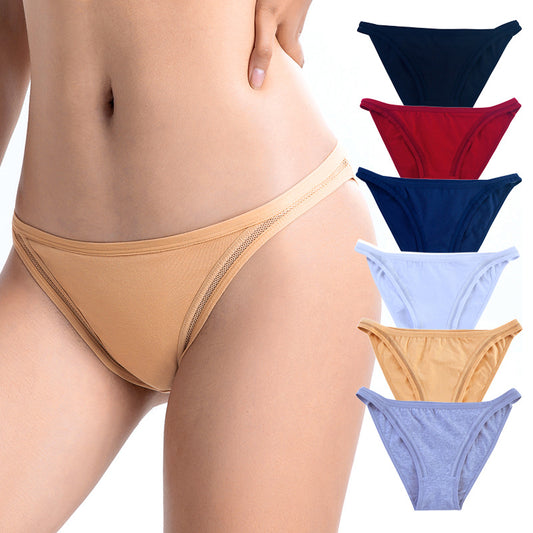 Women's Pure Cotton Breathable Thin Strap Briefs