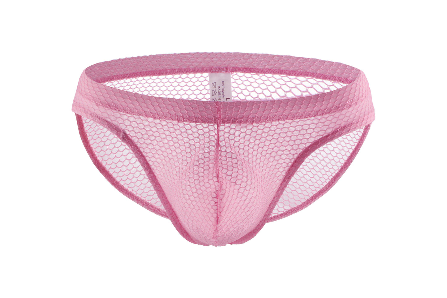 Men's Low Waist Transparent Mesh Sexy Briefs