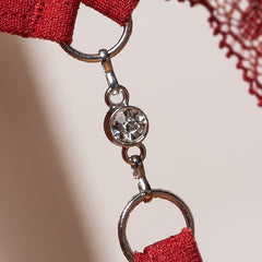 Transparent Sexy Ultra-thin Lace Crotchless Thong