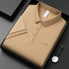 2023 Summer New Men's Loose Simple Polo Shirt