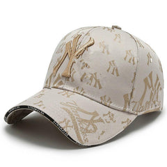 Fashionable letter embroidered cap