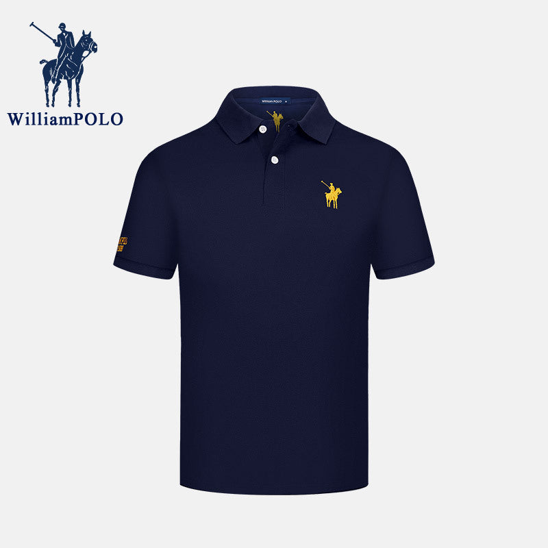 Men's Breathable Casual Embroidered Polo Shirt