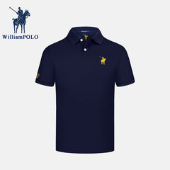 Men's Breathable Casual Embroidered Polo Shirt