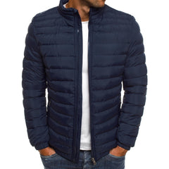 Men's New Solid Color Cotton Coat