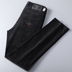 Luxe Print Corduroy Track Pants