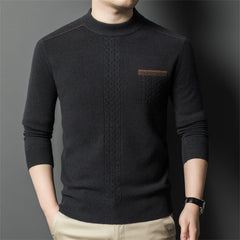 100% pure wool half turtleneck sweater