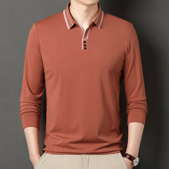 Men's New Mulberry Silk Business Casual Polo Shirt