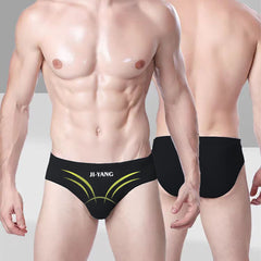 New Men's Quick Dry Fashion Anti-Exposure Printed Triangle Swimwear
