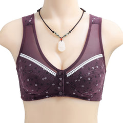 Ultra-thin Large Size Convenient Front Buckle Wireless Bra