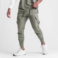 2024 New Men's Loose Quick-drying Elastic Ankle-tie Running Training Pants