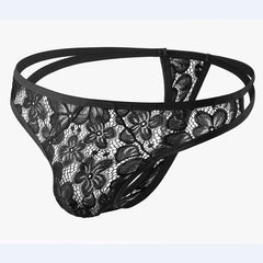 Men's Mesh Transparent Sexy Lace Thong