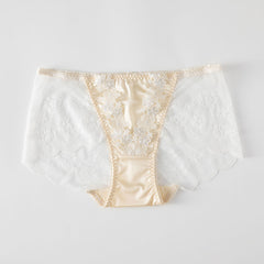 New Lace Sexy Breathable and Comfortable Large Size High Elastic Satin Briefs