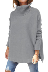 2023 Turtleneck Batwing Pullover Sweater