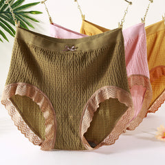 High Waist Stretch Cotton Breathable Briefs
