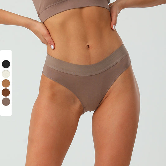 Women's Pure Cotton Low-waist Sexy Seamless Comfortable Thong