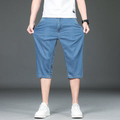 Men's Loose Straight Casual Slim Denim Shorts