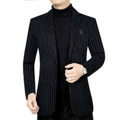 Men's casual business solid color suit jacket