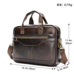 Men's Business Genuine Leather Briefcase