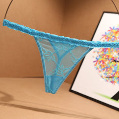 Lace and Mesh Transparent Sexy Thong