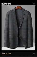 Large Size Business Casual Woolen Blazer