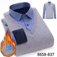 2023 Winter Business Casual Holiday Two Piece Warm Shirts