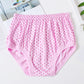 [8 PCS] Women's 100% Cotton Large Size High Waist Briefs